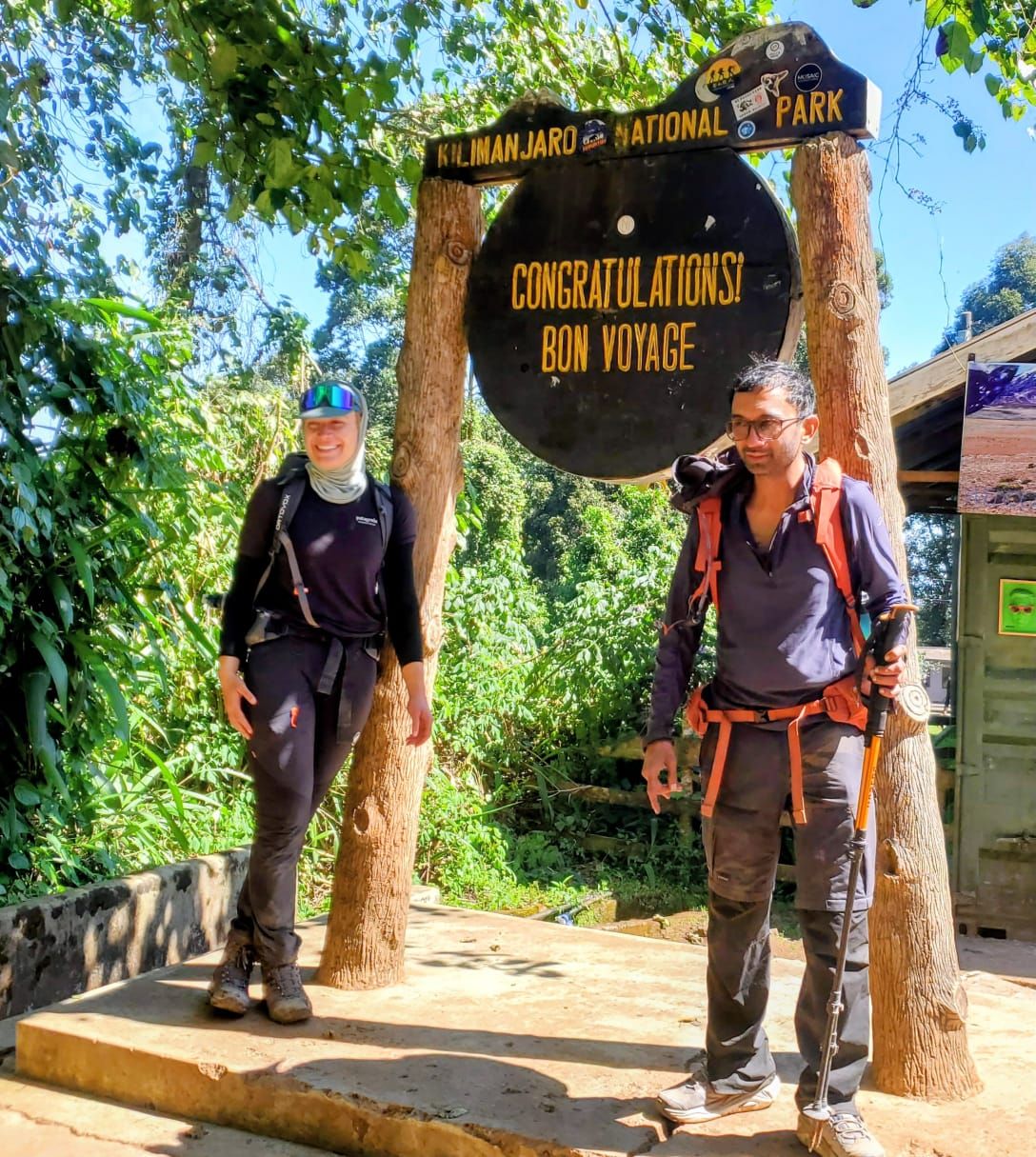 Standing together on Mount Kilimanjaro’s final day! Huge congratulations to our brave power couple on completing this epic journey.